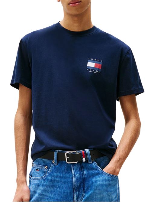 T-shirt blu in cotone Tommy Jeans | DM0DM21910C1G